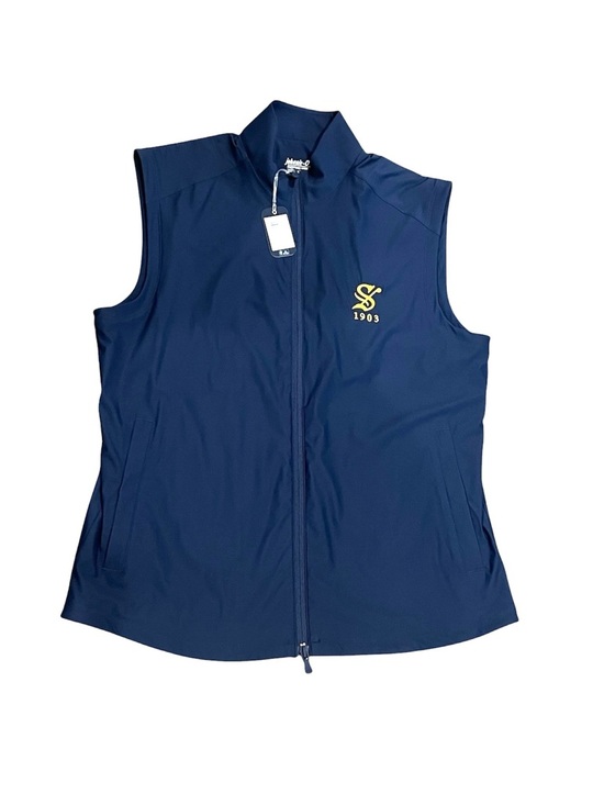 johnnie-O Other - Johnnie-o Zimmer navy blue golf performance vest size Medium NWT